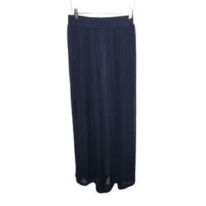 Vintage 90s High Waist Accordion Pleat Palazzo Pants Womens Size 10 Black